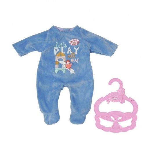 Baby Annabell Little Barboteuse - Vêtements Pour Poupées De 36 Cm - Pour Les Tout-Petits Âgés De 12 Mois Et Plus - Convient Aux Petites Mains - Comprend Une Barboteuse Et Un Cintre - Bleu