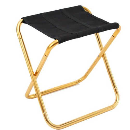 Tabouret De Pêche Pliant En Aluminium,Chaise Légère Et Portante Pour La Détente - Type Large Gold