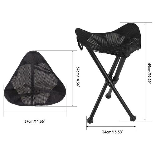 Tabouret Camping Pliant Léger Avec Trépied,25uc,Pour Chasse Pêche