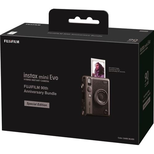 Appareil photo instantané Instax mini Evo argent foncé 90e Anniversaire