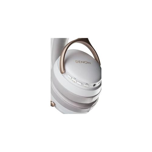 Casque HI FI sans fil à Réduction du Bruit Denon AHGC30WTEM Bluetooth Blanc