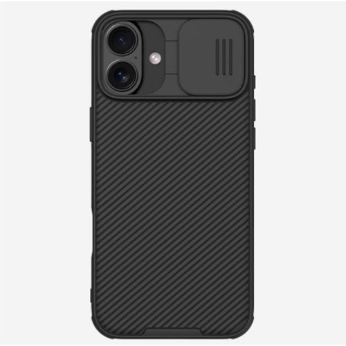 Etui Coque Pour Iphone 16,Étui Housse Coque Iphone 16 Nillkin Camshield Case De Protection Pour Lentille Slip - Noir