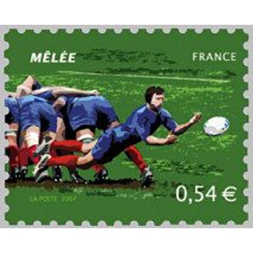 France 2007, Très Beau Timbre Neuf** Luxe Yvert 4063, Coupe Du Monde De Rugby, La Mélée.