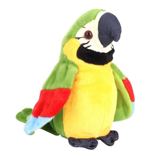 Jouet De Perroquet Parlant, Jouet En Peluche Parlant, Enregistrement Électronique Oiseau Jouet Animal Interactif Sensoriel Jouet Éducatif Anniversaire Cadeau De Noël Pour Les Enfants(Green)