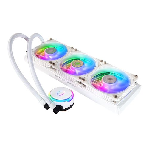 Cooler Master MasterLiquid PL360 FLUX - White Edition - système de refroidissement liquide de processeur - Taille de radiateur : 360 mm - (pour : LGA1156, AM2, AM2+, AM3, LGA1155, AM3+, LGA2011...