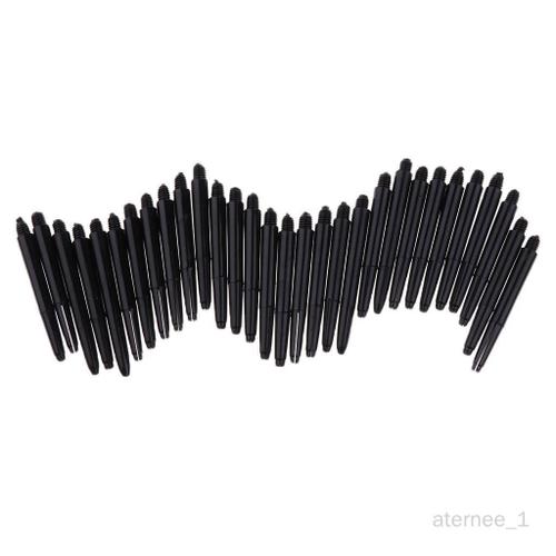 Set de 30pcs 43mm Porte-Empennages Barres de Fléchettes en Nylon Shafts Jeu de Fléchettes Noir