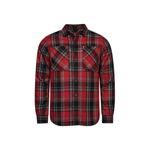 Chemise Superdry Matelassée Merchant Store Homme Rouge