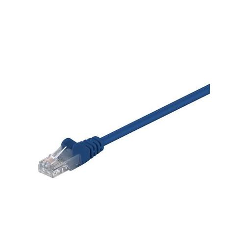 Goobay Câble Réseau CAT 5e U/UTP CCA Non Blindé 1 m Bleu