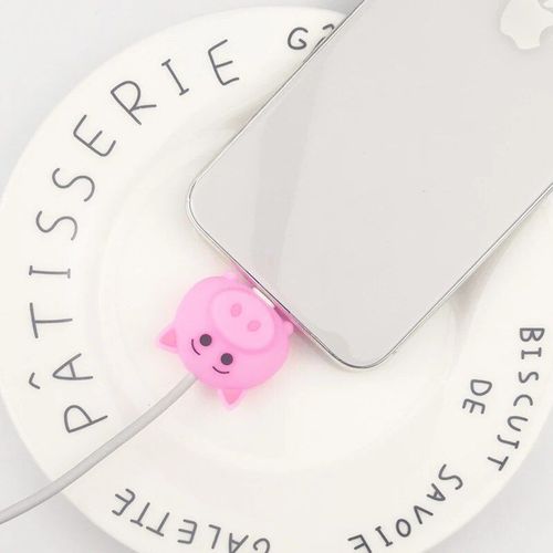 Protecteur De Câble Usb En Silicone Pour Iphone,Joli Fil De Chargeur Mordu,Protecteur De Câble De Ligne De Données,Économiseur De Câble #L