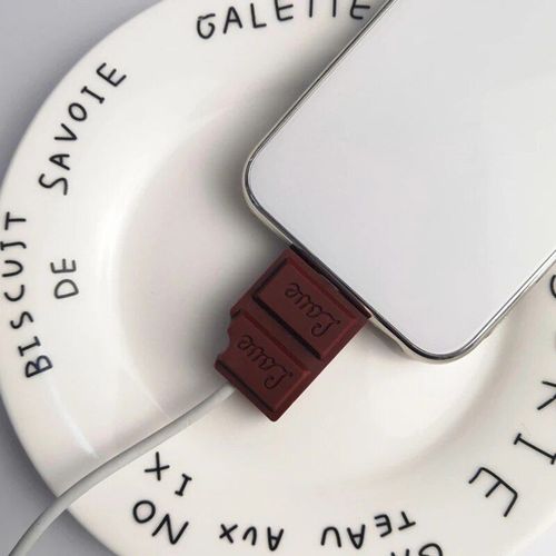 Protecteur De Câble Usb En Silicone Pour Iphone,Joli Fil De Chargeur Mordu,Protecteur De Câble De Ligne De Données,Économiseur De Câble #A