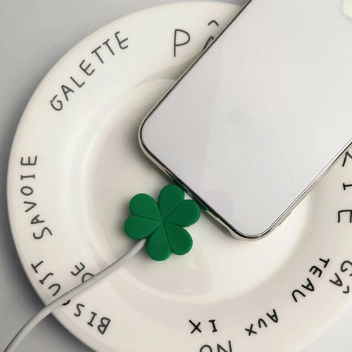Protecteur De Câble Usb En Silicone Pour Iphone,Joli Fil De Chargeur Mordu,Protecteur De Câble De Ligne De Données,Économiseur De Câble #B