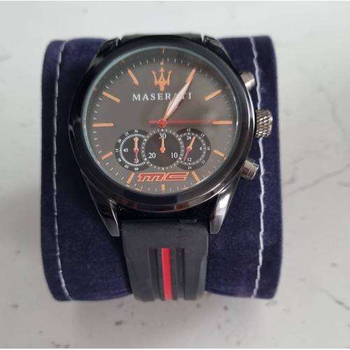 Montre Noire Homme Maserati Traguardo