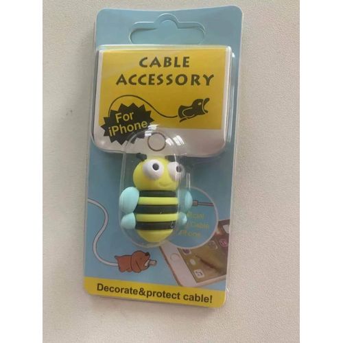 Protecteur De Câble Usb En Silicone Pour Iphone,Joli Fil De Chargeur Mordu,Protecteur De Câble De Ligne De Données,Économiseur De Câble #Q