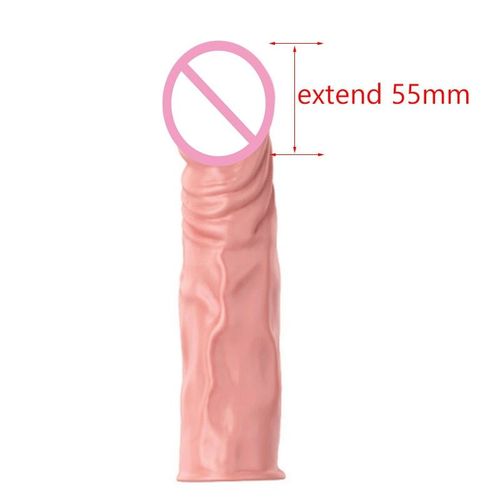 A-55mm-Chair - Manchon'extension De Pénis 55 75mm, Préservatif Épais, Retardement De L'éjaculation, Jouets Sexuels Pour Couples, Produits Intimes