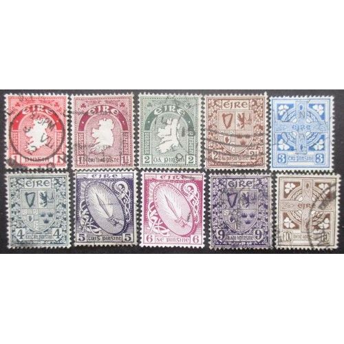Irlande N°79 Au 88 Filigrane E Oblitérés