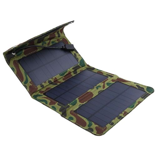 Chargeur Solaire Portable 5w Pour Téléphone Portable Iphone Panneau Solaire Pliant + Panneau Solaire Pliable Chargeur De Batterie Usb Solaire