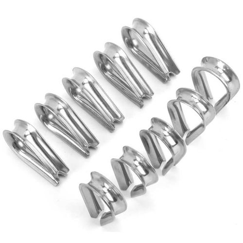 Serre Câble Marin En Acier Inoxydable Pour Bateau, 4mm, Anneau De Protection, Pinces À Coudre Fermes