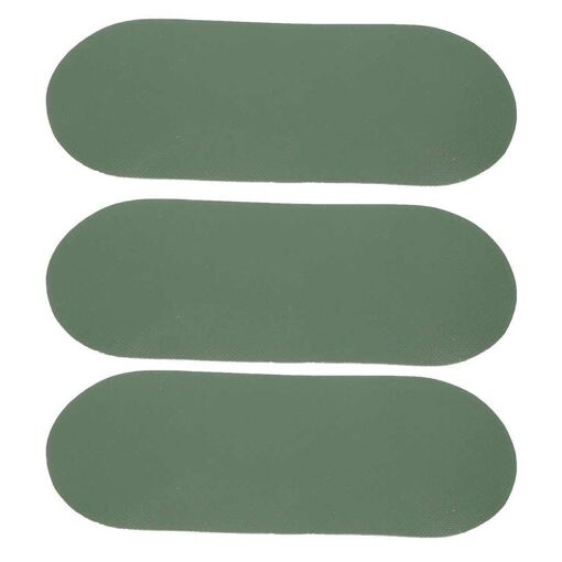Hominas Kit Réparation Bateau Gonflable – 3 Pièces PVC, 10×15 Cm, Noir/Rouge/Gris, Facile à Poser