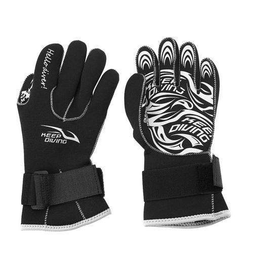 Gants De Plongée En Néoprène 2mm Pour Adultes, Équipement De Natation Sous Marine Chaud Et Antidérapant Avec Impression