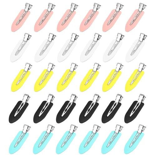 No Bend Hair Clips, 30 Pcs No Crease Clips, For Hair Styling, Bangs Assistance, Face Washing, 5 Colors