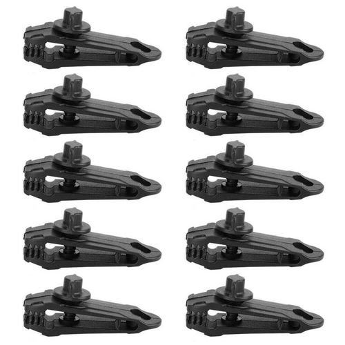 10 Pièces En Plein Air Camping Tente Pince Plastique Tente Clips Boucle Auvent Bâche Fixation Pince Camping Accessoire Noir Tente Bâtiment