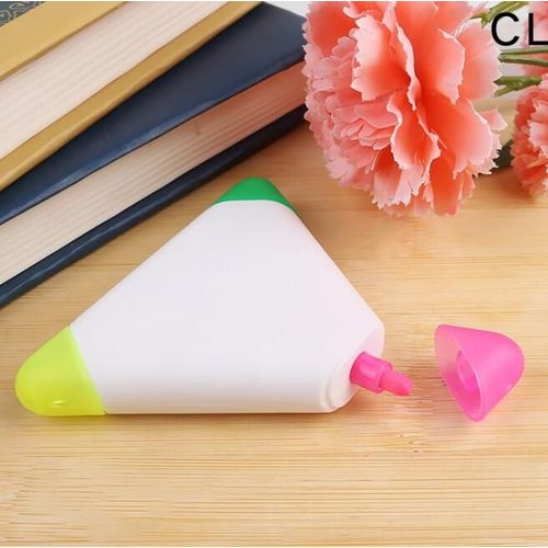 Surligneur De Conception Créative,Stylo D'interconnexion Structurels Ent Mignon,Multicolore,Kits Pour Étudiants,Fournitures De Bureau - Type Triangle
