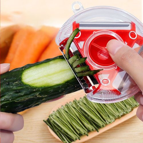 Éplucheur Magique En Acier Inoxydable, Ensemble De 2 Pièces, Coupe-Légumes, Fruits, Pommes De Terre, Carottes, Râpe, Outil De Cuisine Multifonctionnel, Vente En Gros