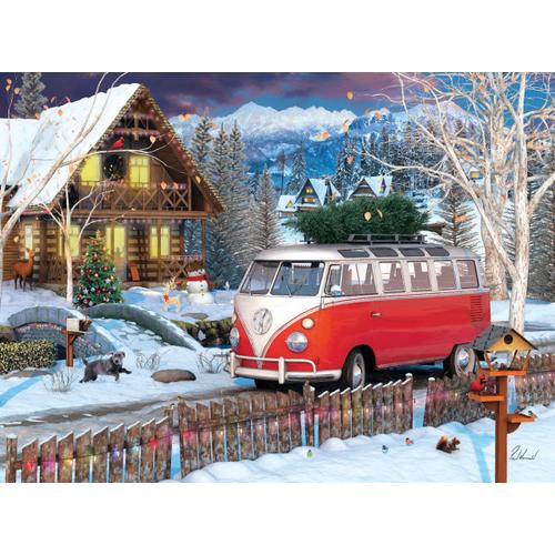 Vw Christmas Bus - Puzzle 550 Pièces