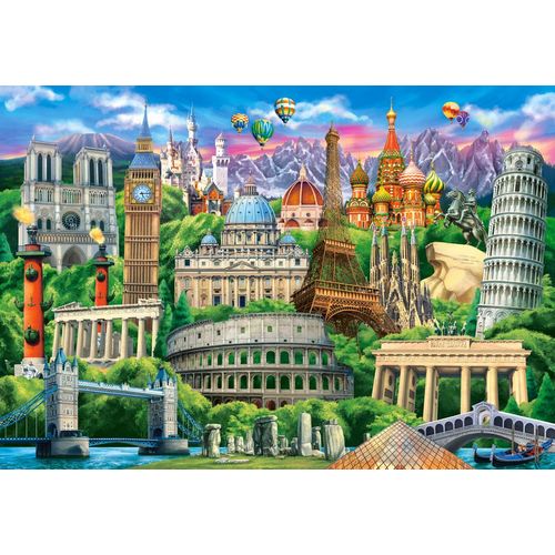 Monuments Célèbres - Puzzle 1000 Pièces