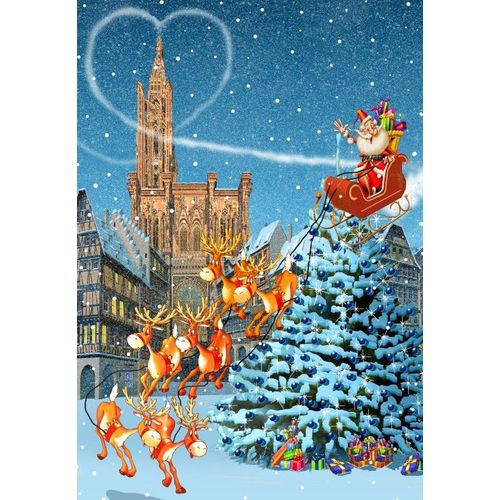 Cathédrale De Strasbourg À Noël - Puzzle 1000 Pièces