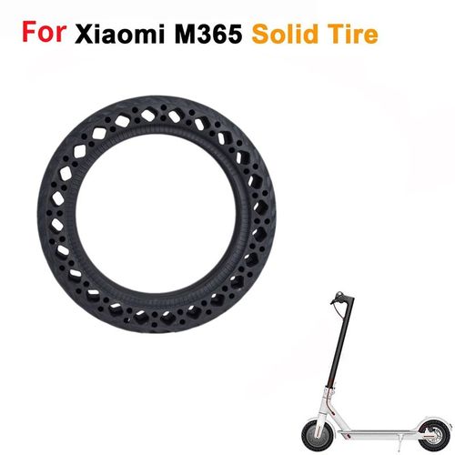 Pneu Plein En Caoutchouc Pour Xiaomi Mijia M365/Ninebot 8.5 Pouces Scooter Électrique Amortisseur Amortisseur Pneu (Noir)
