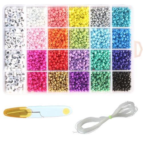 4mm Perles Breloque Perle De Rocaille En Verre Coffret Rond Perles Pour Bracelet À Bricoler Soi Même Collier Fabrication De Bijoux Accessoires 20 Couleurs