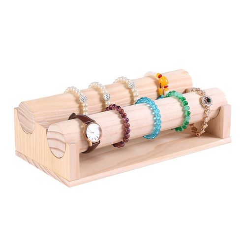 Bracelet En Bois Massif, Présentoir De Bijoux, Présentoir De Montres, Accessoires De Tournage
