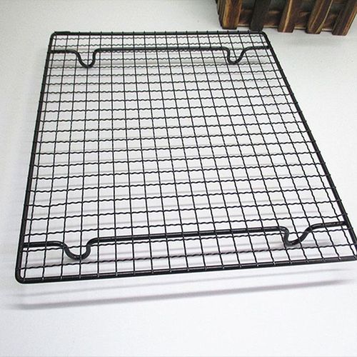 Grille de refroidissement antiadhésive en acier inoxydable, plaque de cuisson pour biscuits, biscuits, tartes, pain et gâteaux