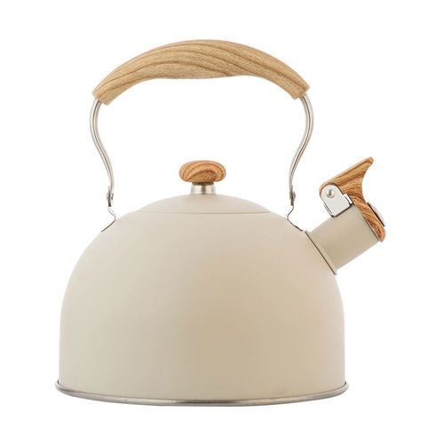 Bouilloire à thé en acier inoxydable de 2,5 l, théière de qualité alimentaire pour faire bouillir le thé Compatible avec l'eau cuisinières à gaz cuisinières à Induction
