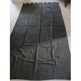 Rideau Noir Opaque Avec Anneaux ?illet Neuf 133 X 250