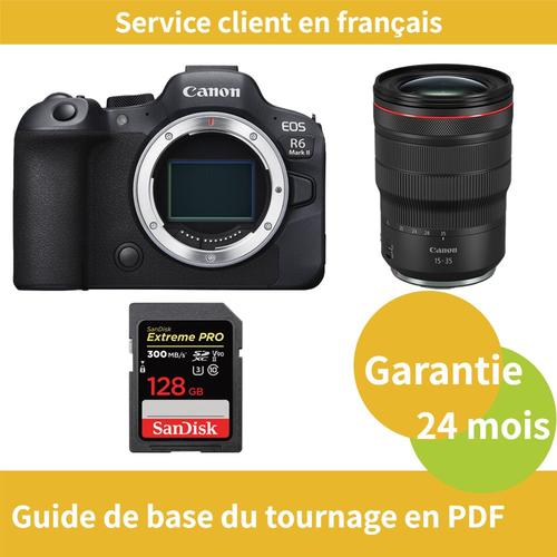 Canon EOS R6 Mark II caméra+Canon Objectif RF 15-35MM F/2.8 L IS USM+SanDisk 128 Go Extreme PRO carte SDXC UHS-II