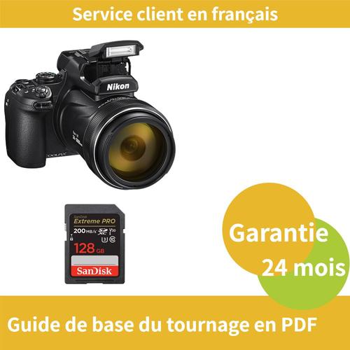 Nikon Coolpix P1000 Appareil photo numérique+SanDisk 128 Go Extreme PRO carte SDXC UHS-I