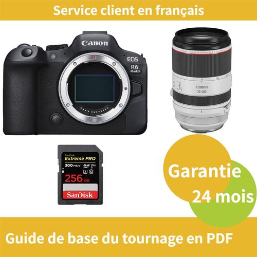 Canon EOS R6 Mark II caméra+Canon Objectif RF 70-200mm F2,8 L IS USM+SanDisk 256 Go Extreme PRO carte SDXC UHS-II