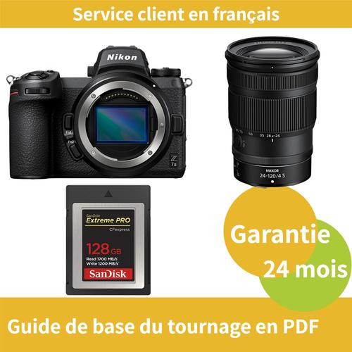 Nikon Z7 II Kit Z 24-120mm f4 S Camera+SanDisk 128 Go Extreme SD card PRO CFexpress Type B