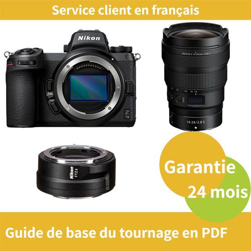 Nikon Z7 II Camera+Nikon Bague d'adaptation FTZ II+Objectif Nikon Z 14-24mm f2.8 S NIKKOR