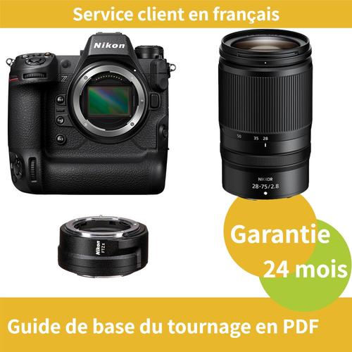 Nikon Z9 Camera+Objectif Nikon Z 28-75mm f2.8 NIKKOR+Nikon Bague d'adaptation FTZ II