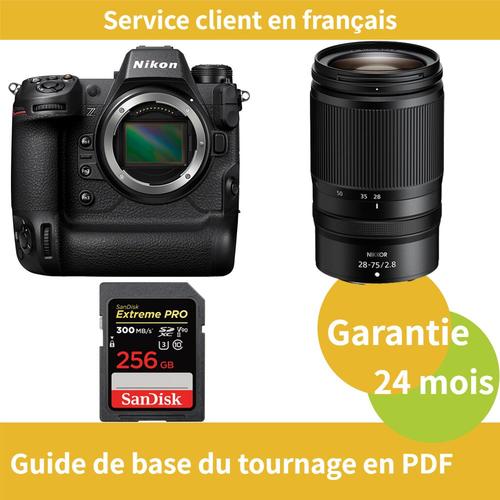 Nikon Z9 Camera+Objectif Nikon Z 28-75mm f2.8 NIKKOR+SanDisk 256 Go Extreme PRO carte SDXC UHS-II