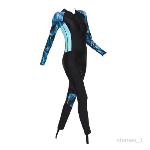 Aternee Combinaison Pour Femmes, Costumes Humides Pour Femmes Dans Costume De Extérieur Corps Pour La De En Surfing Bleu S