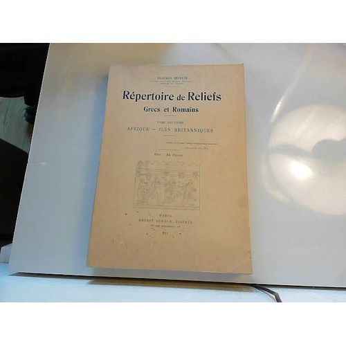 Repertoire De Reliefs Grecs Et Romains. Volume 2 (1912)