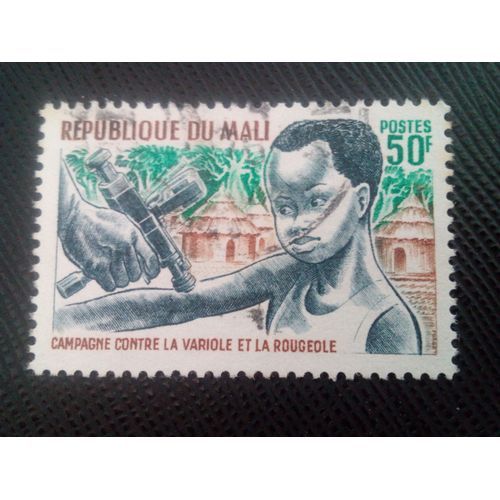 Timbre Mali Y T 131 Campagne Contre La Variole Et La Rougeole 1969 ( 030307 )*