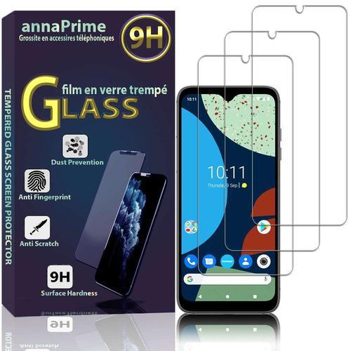 Lot / Pack De 3 Films Verre Trempé Pour Fairphone 4 5g [Dimensions Du Téléphone: 162 X 75.5 X 10.5 Mm] Protection D'écran