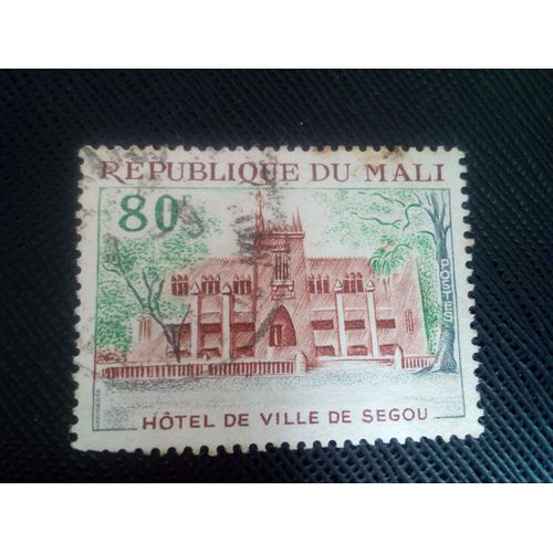 Timbre Mali Y T 141 Mairie De Ségou 1970 ( 030307 )*