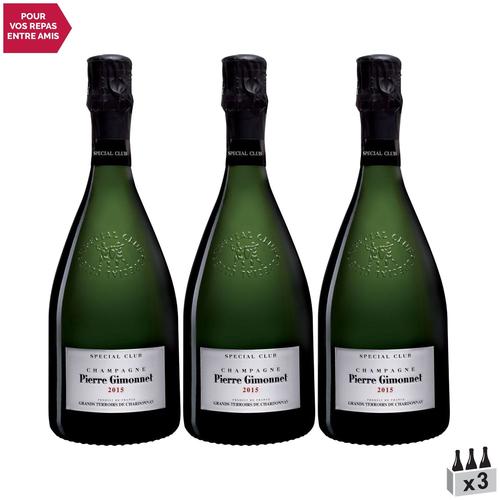 Champagne Pierre Gimonnet Et Fils Champagne Grands Terroirs De Chardonnay Special Club Extra-Brut Blanc 2015 X3