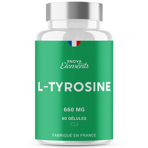 L-Tyrosine | Dopamine Antioxydant Peau | 660 Mg Par Portion | 60 Gélules | Fabriqué En France 